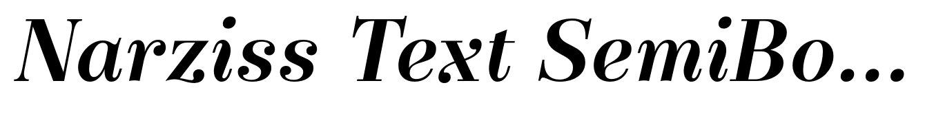 Narziss Text SemiBold Italic